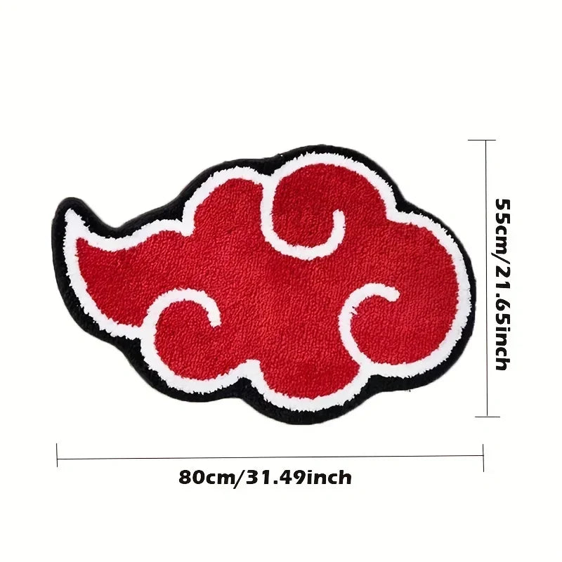 Akatsuki red cloud carpet rug