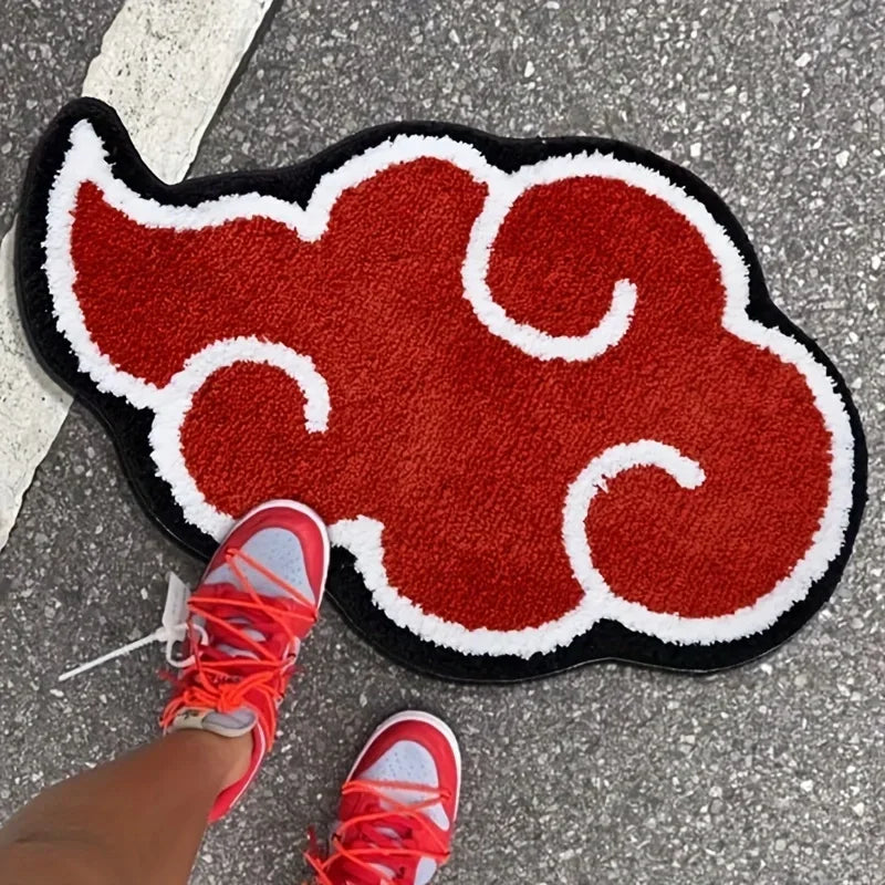 Akatsuki red cloud carpet rug