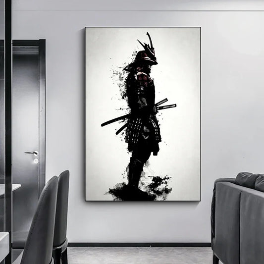 Vintage Japanese Samurai Poster